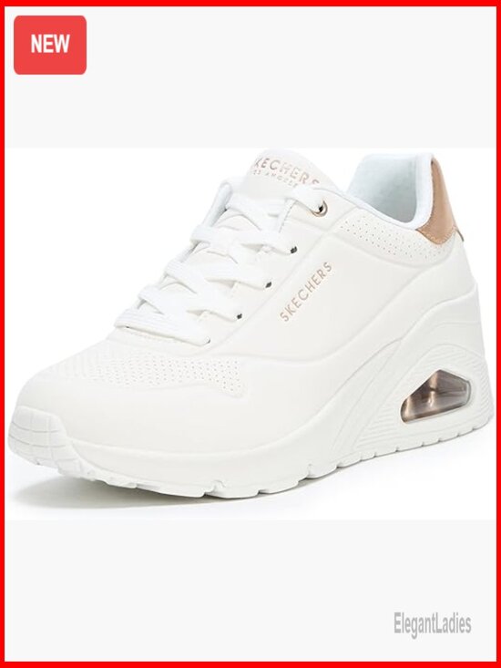 Shoes - Women's Wedge Sneakers Size 9, Memory Foam Insole, Lace-Up Office Shoes